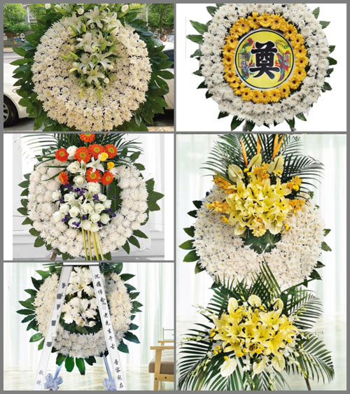 北京平谷区峪口镇花圈速递